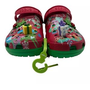 Disney Parks Holiday Christmas Crocs Mickey & Friends Clogs W11/M9 UNISEX - NEW